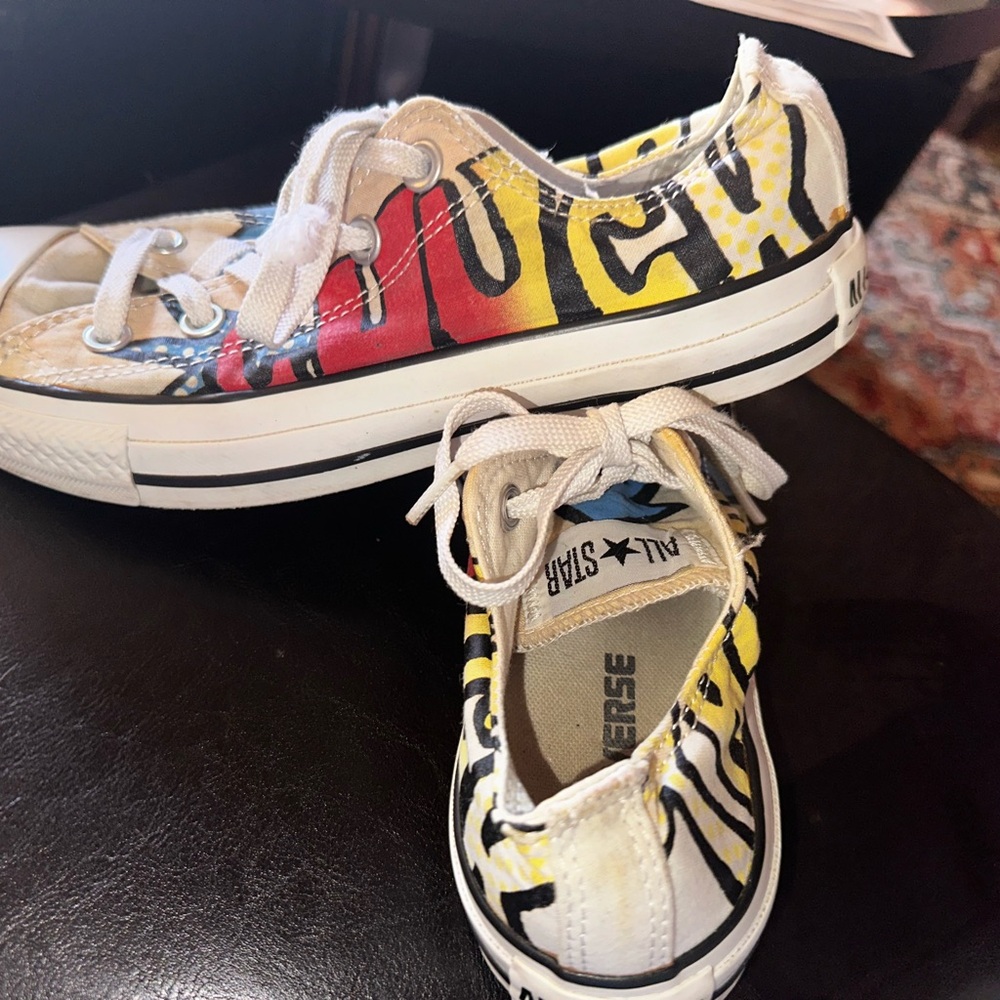 Graffiti Converse Canvas Sneakers women 6 men 4
